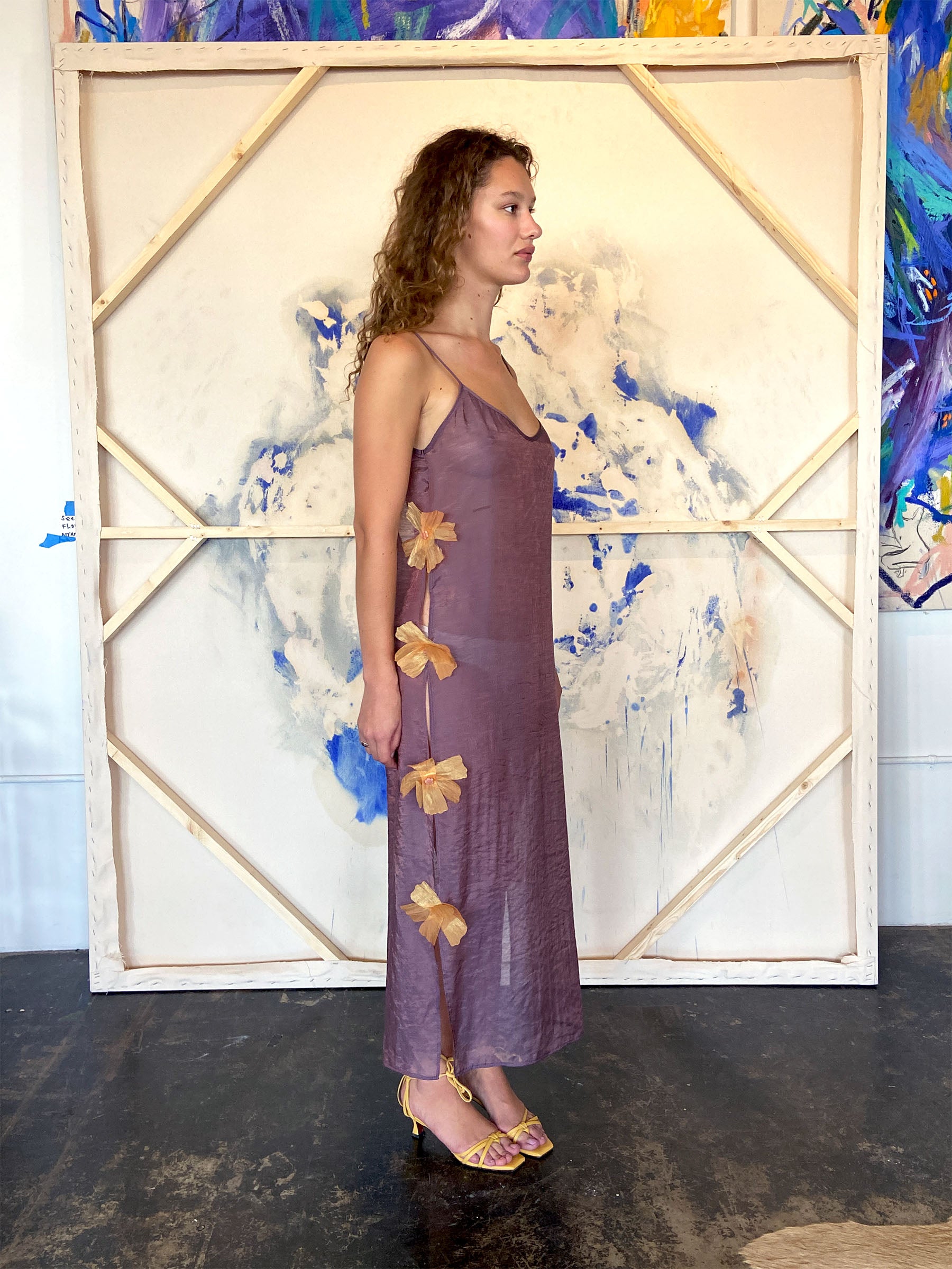 Crushed_sheer_purple_slip_dress_with_flowers
