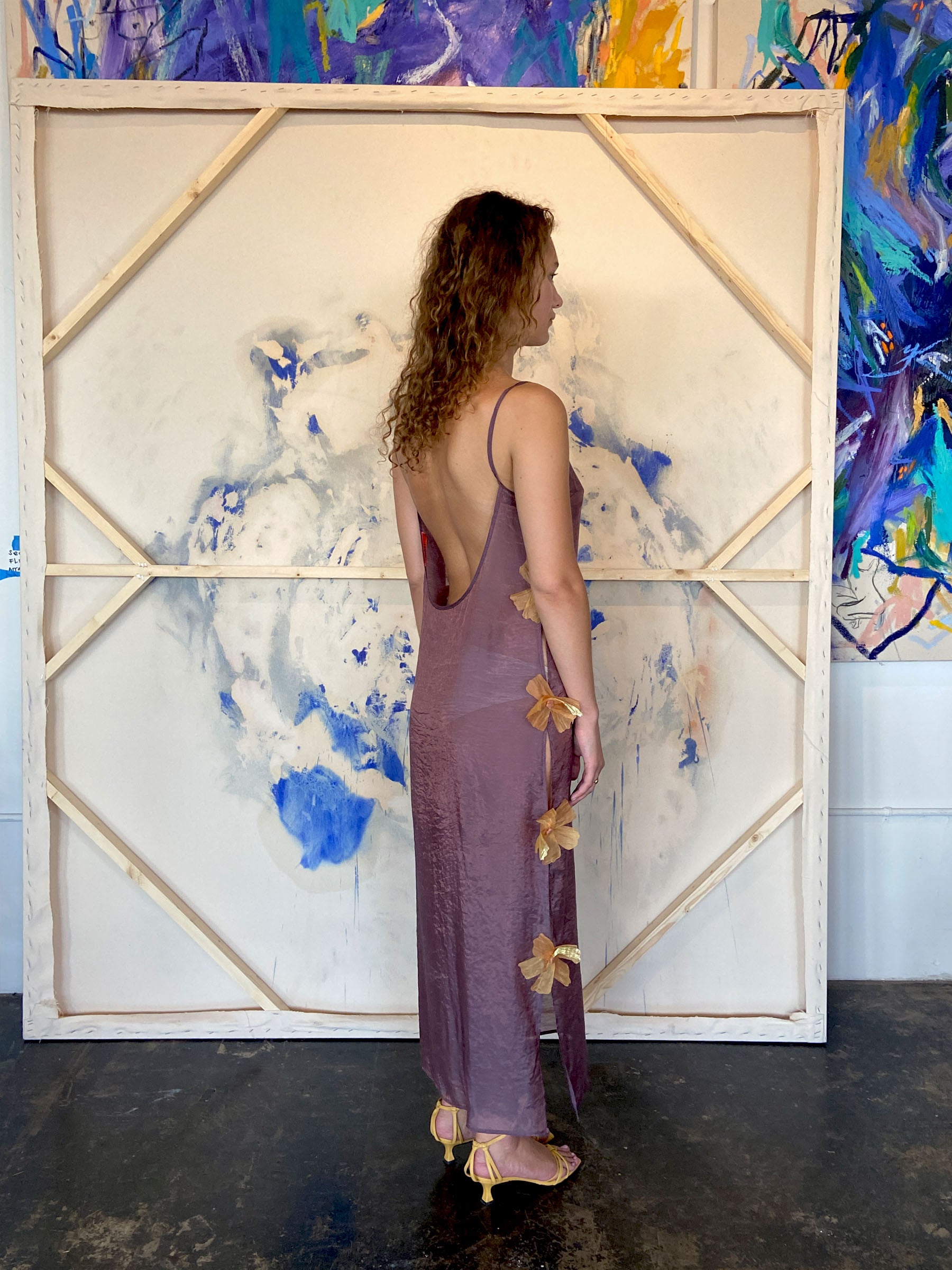 Crushed_sheer_purple_slip_dress_with_flowers