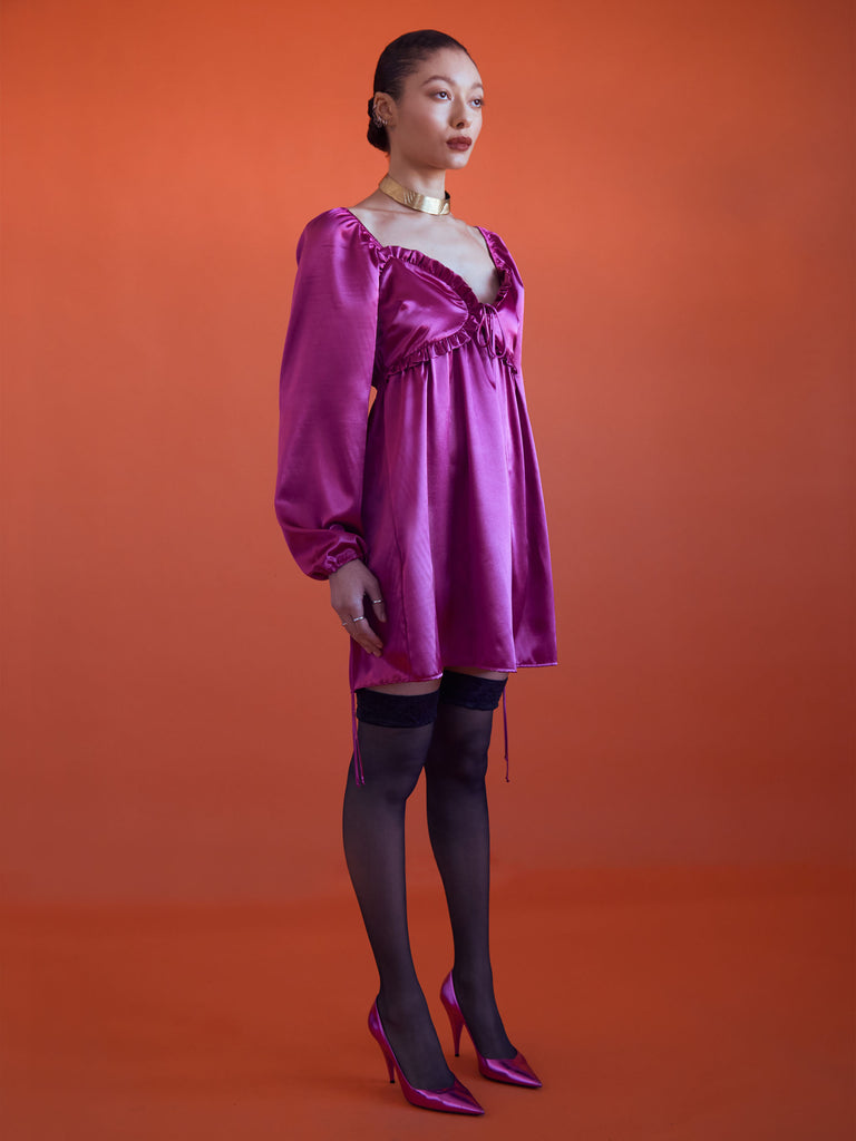 Dove Dress in Pink Fortune