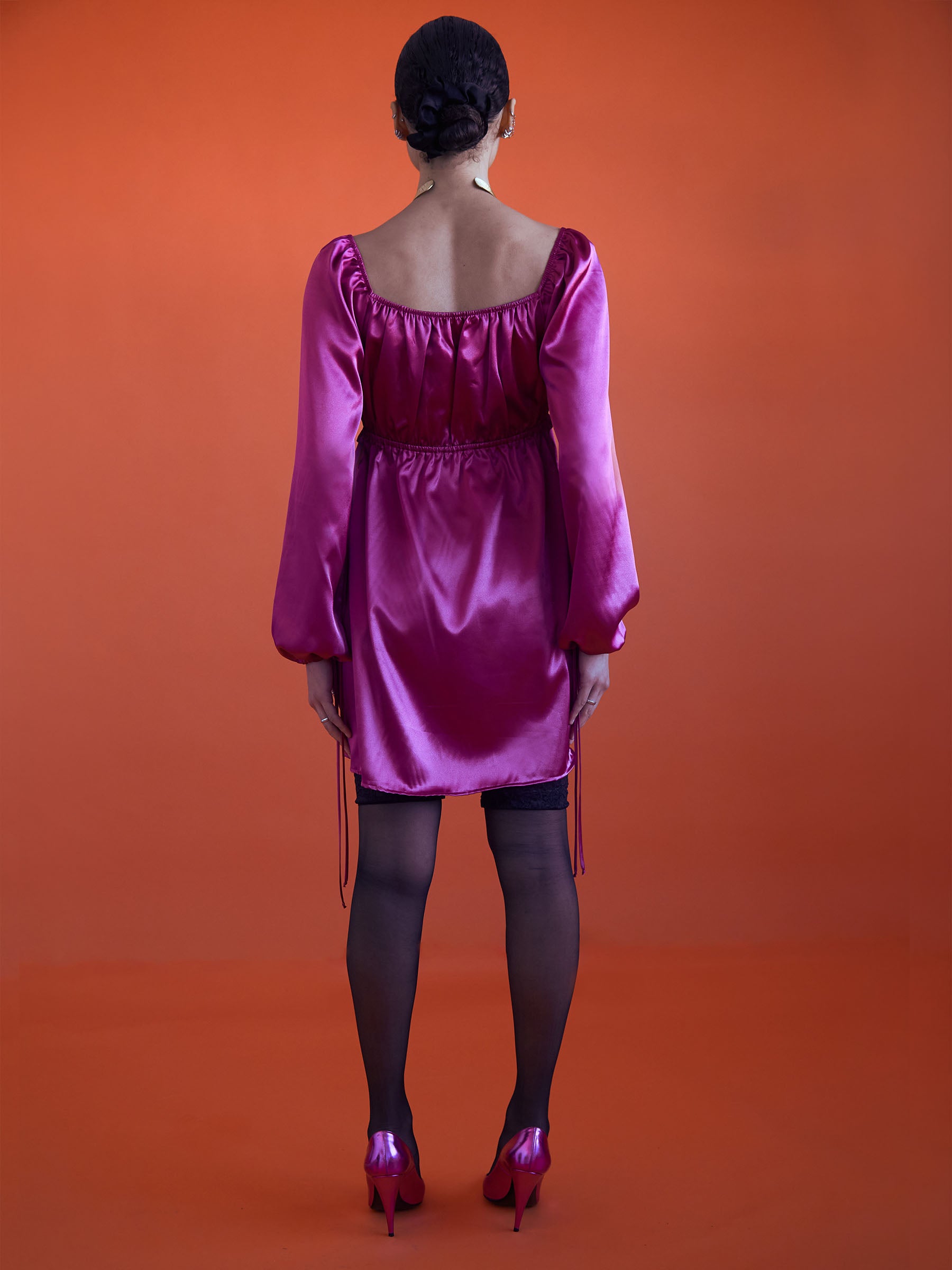 Pink_swingly_babydoll_satin_mini_dress