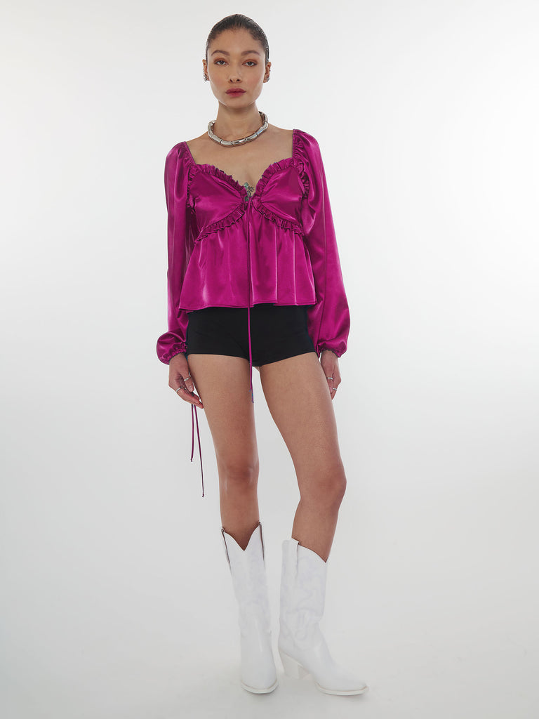 Dove Top in Pink Fortune