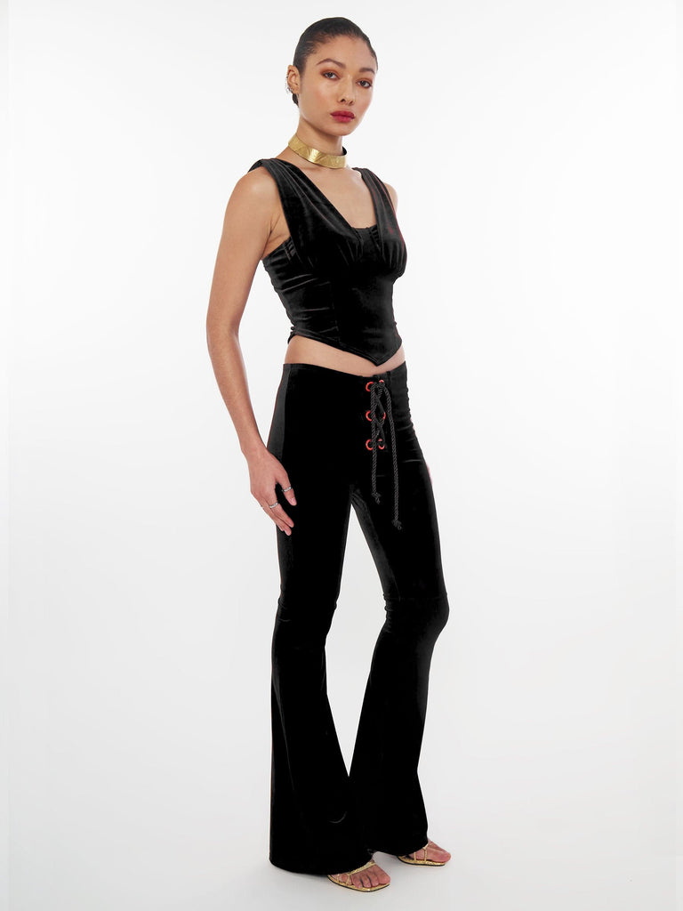 Velvet Pasha Tank in Black