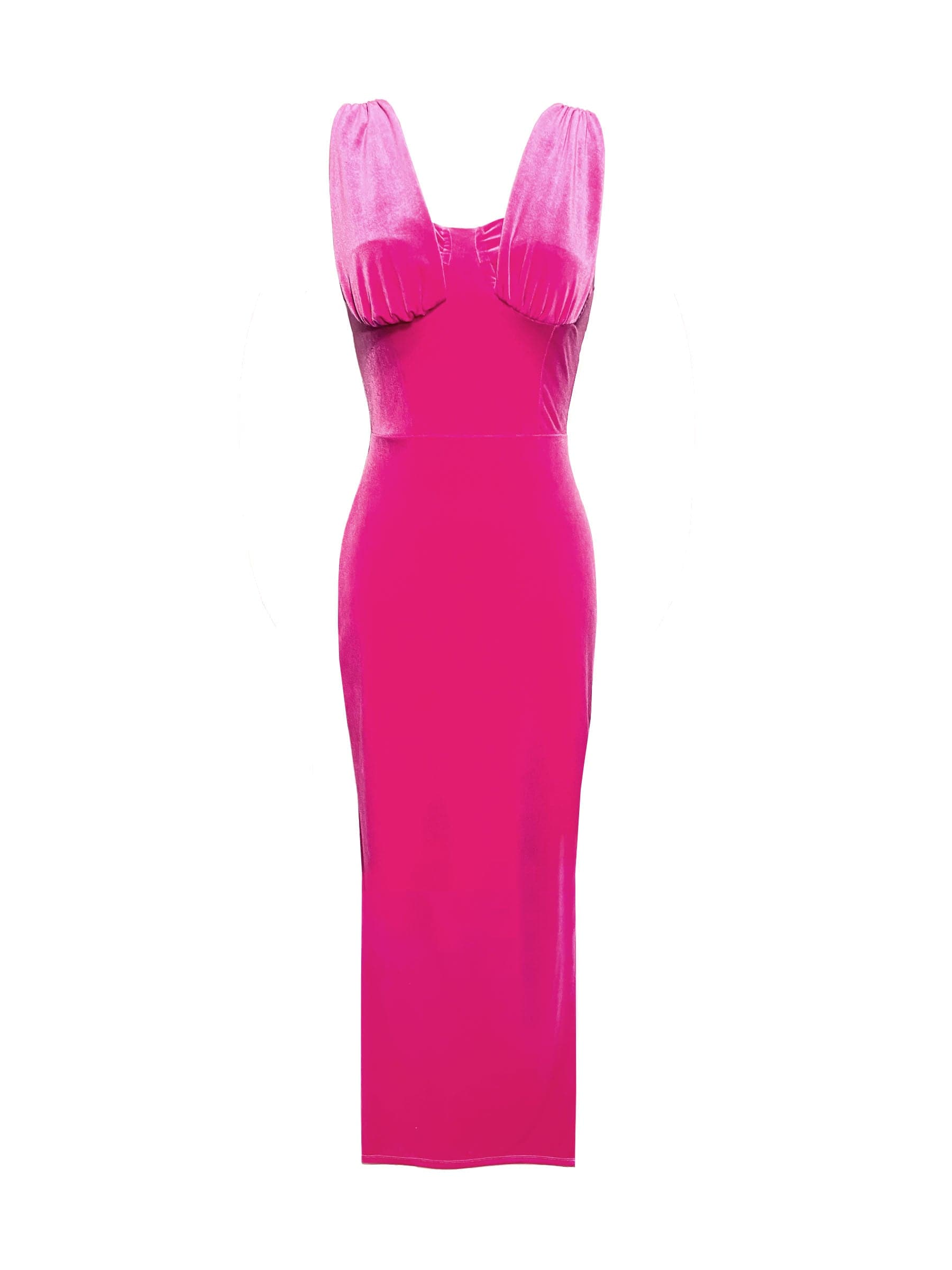 Barbie_pink_velvet_maxi_corset_dress