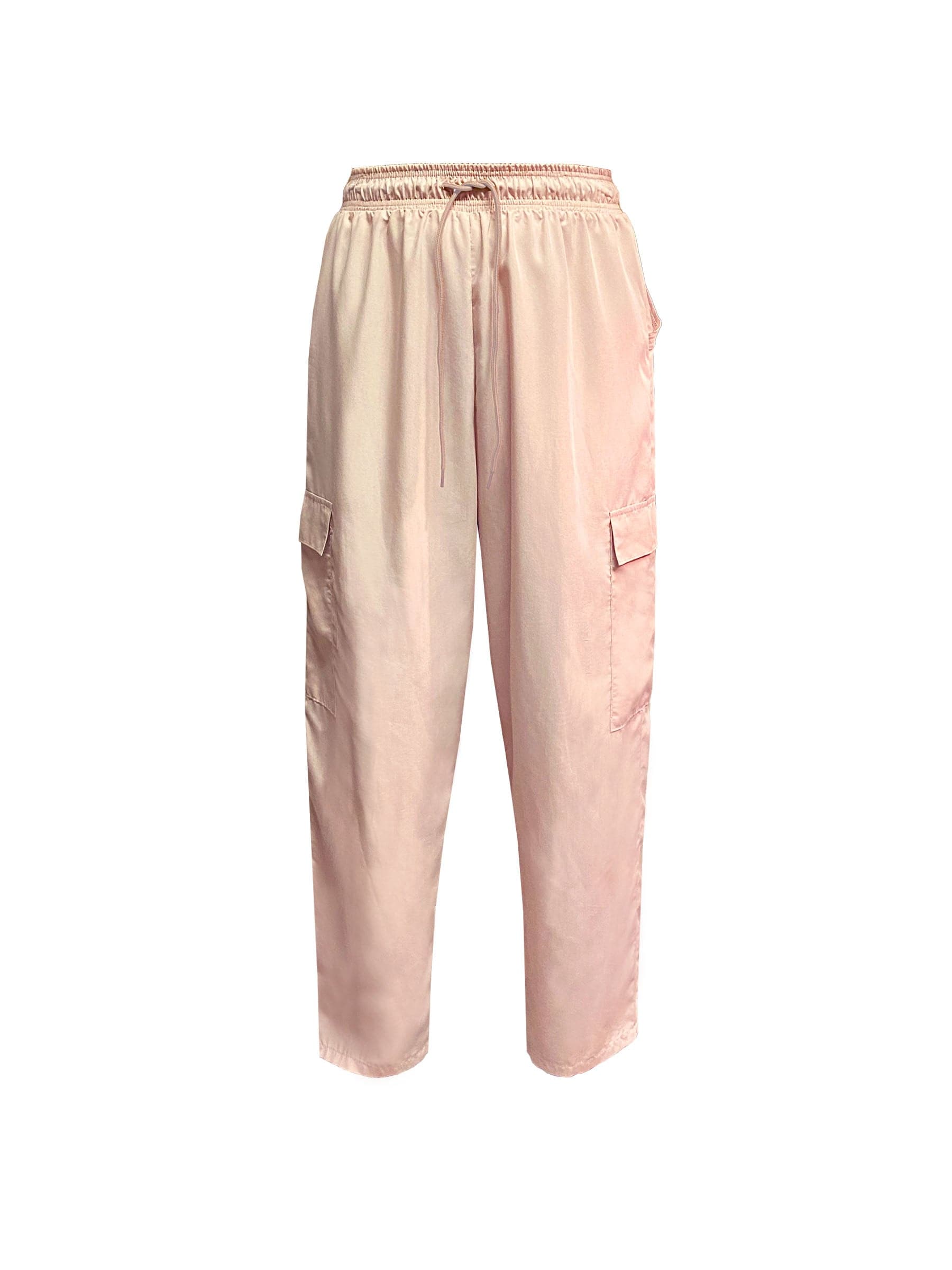 Soft sustainable cargo pant in blush pink