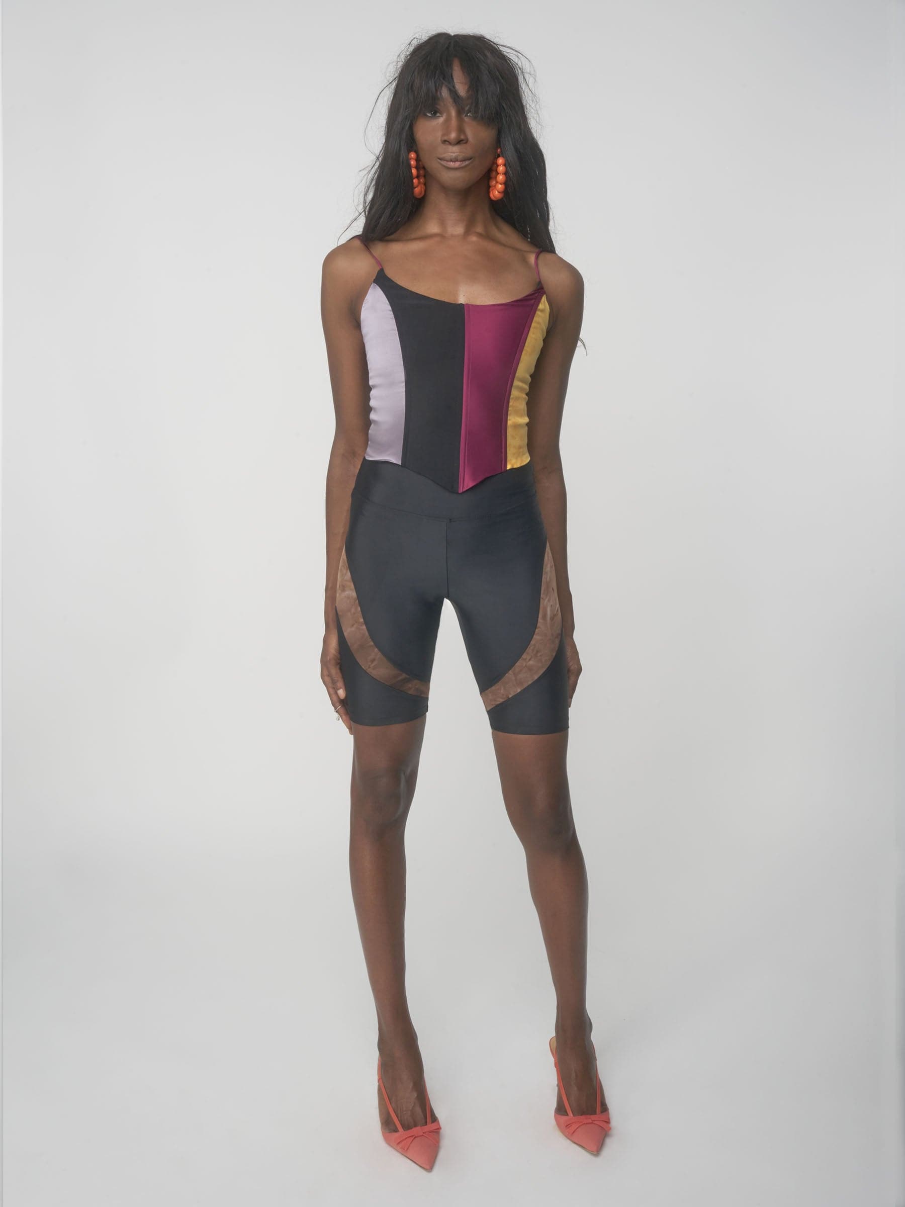 Colorblocked corset