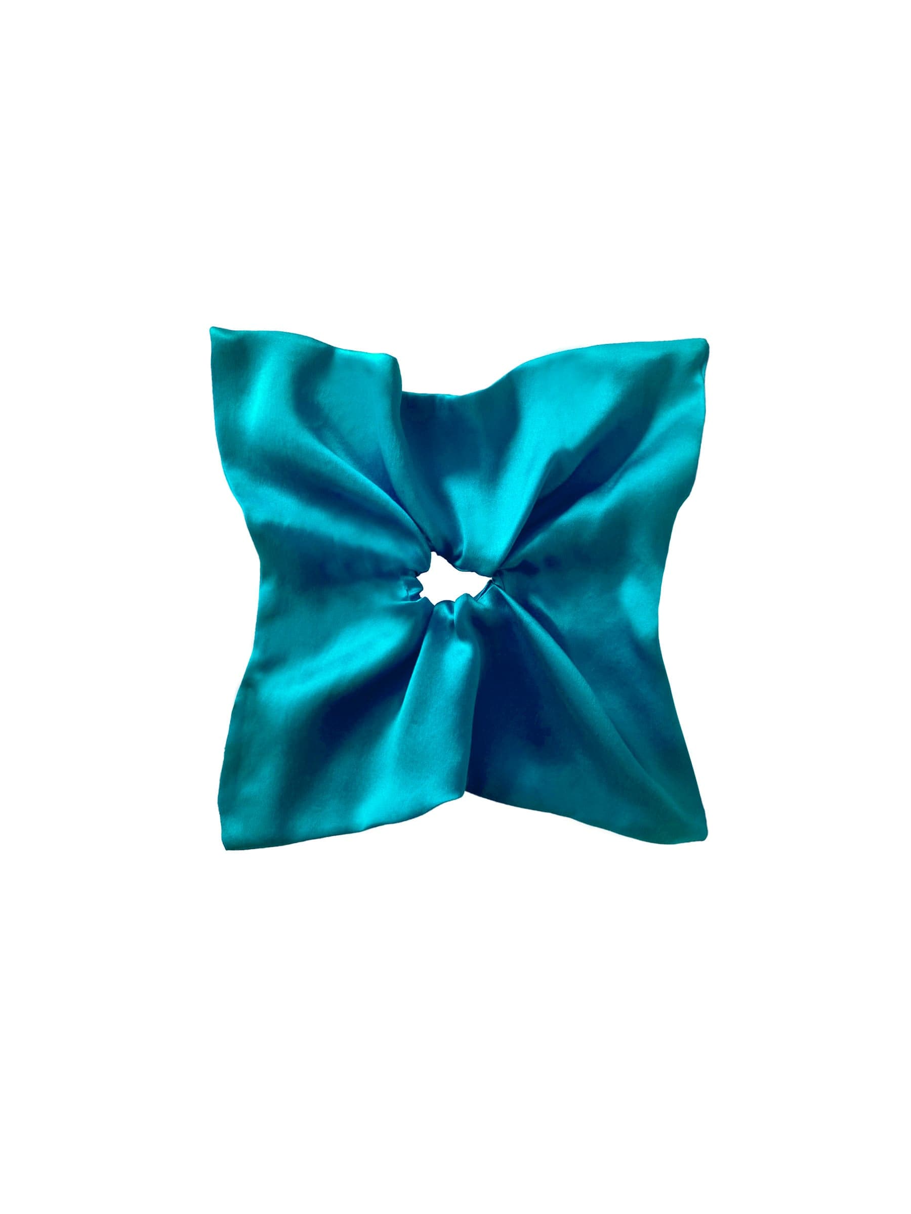 Topaz_sustainable_silk_square_hair_scrunchie_gift