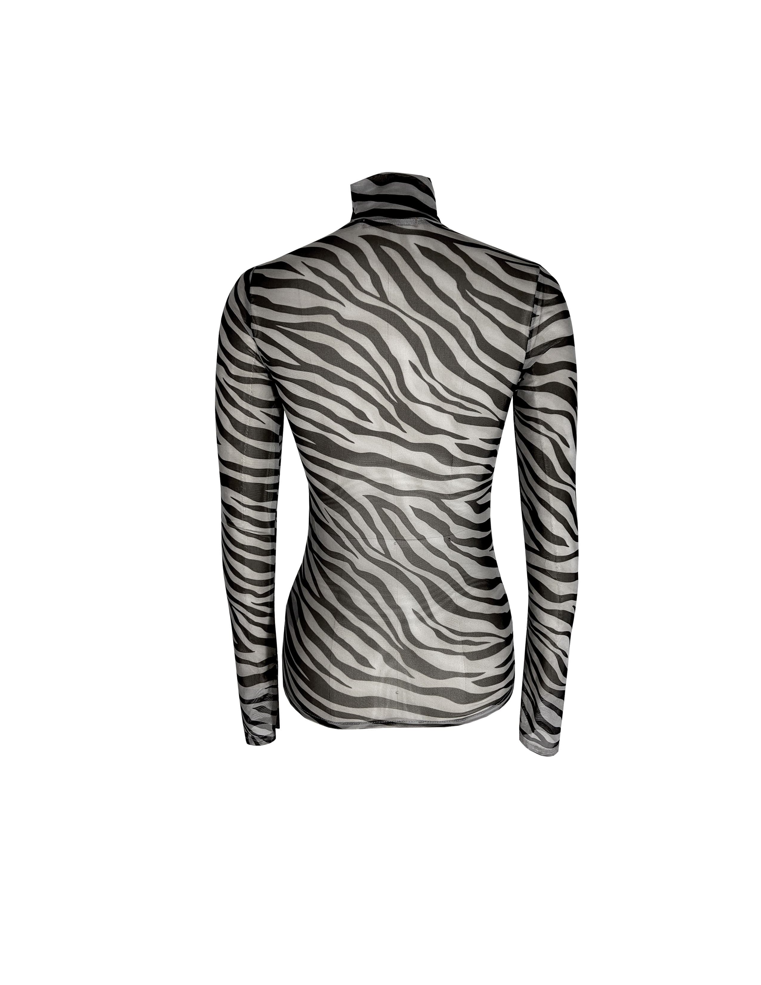 Zebra mesh top