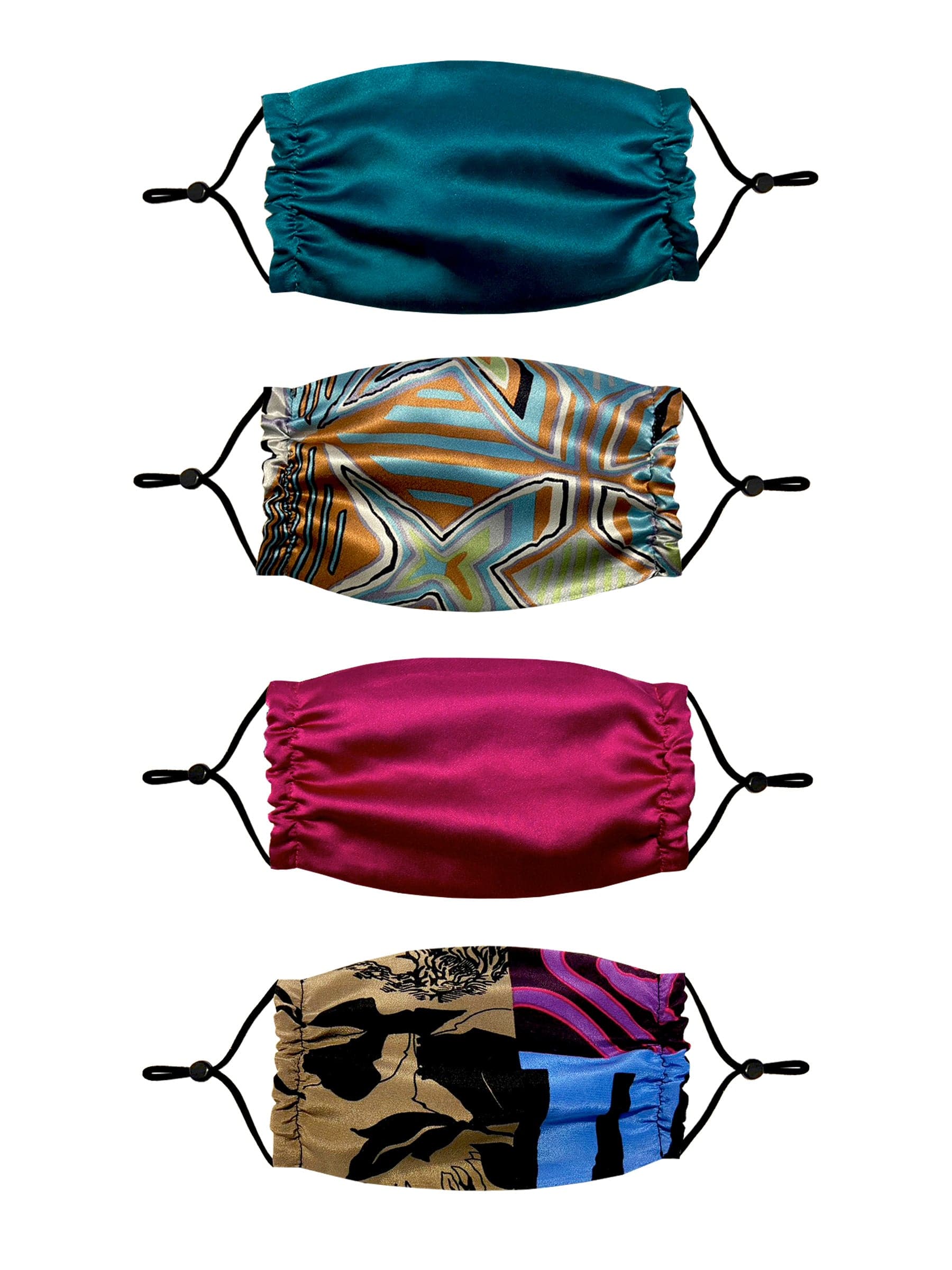 Fashion printed silk mask