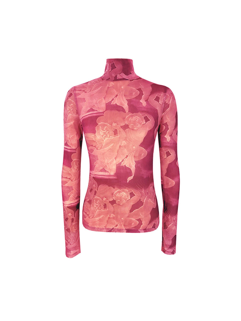 Mitra Top in Red Cherub