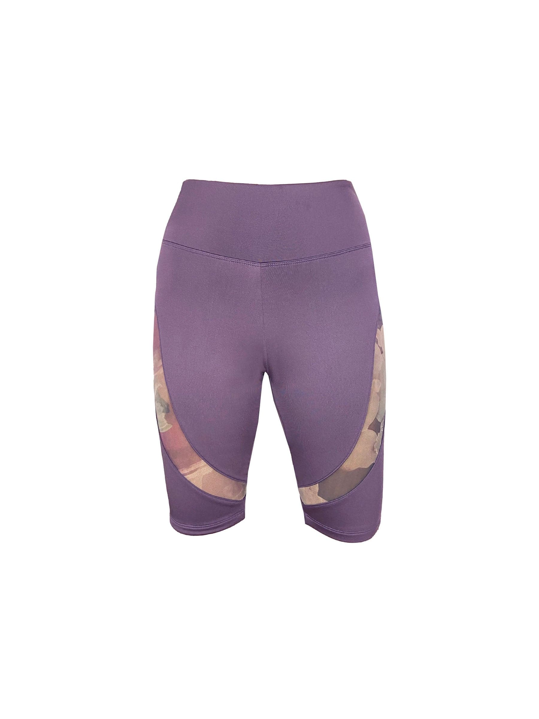 PURPLE ANGEL PRINT BIKER SHORT