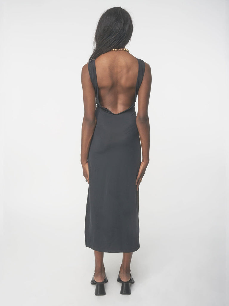 Sur Dress in Black Tie Dye Mix