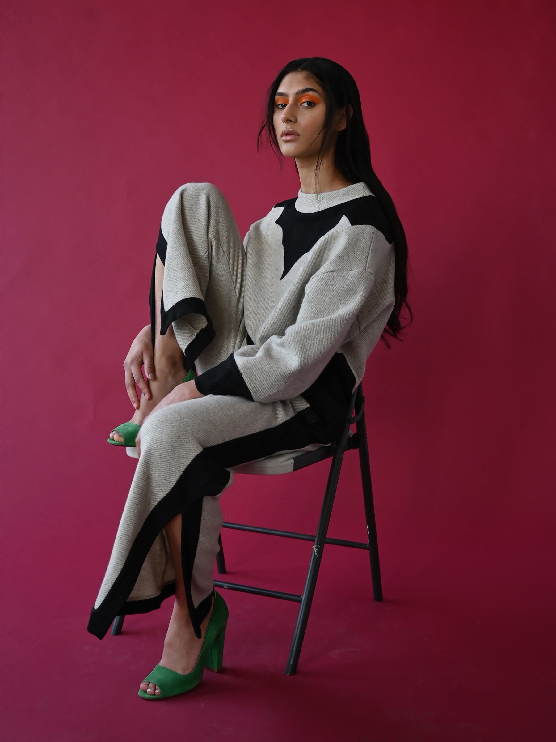 Cowboy seamed colorblocked sweatpant
