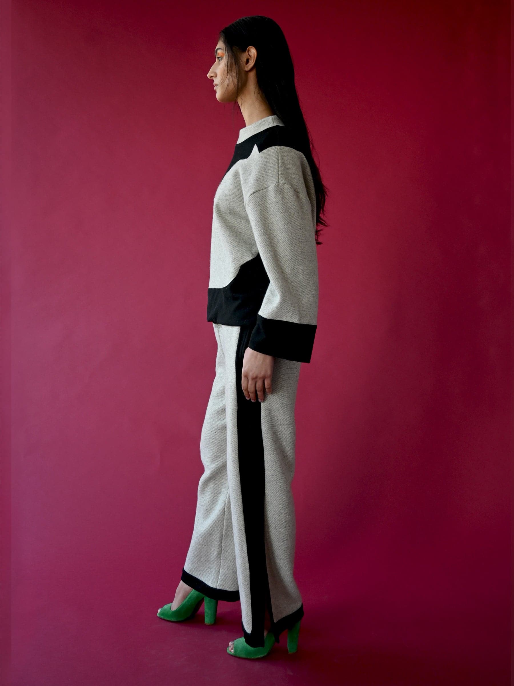 Cowboy seamed colorblocked sweatpant