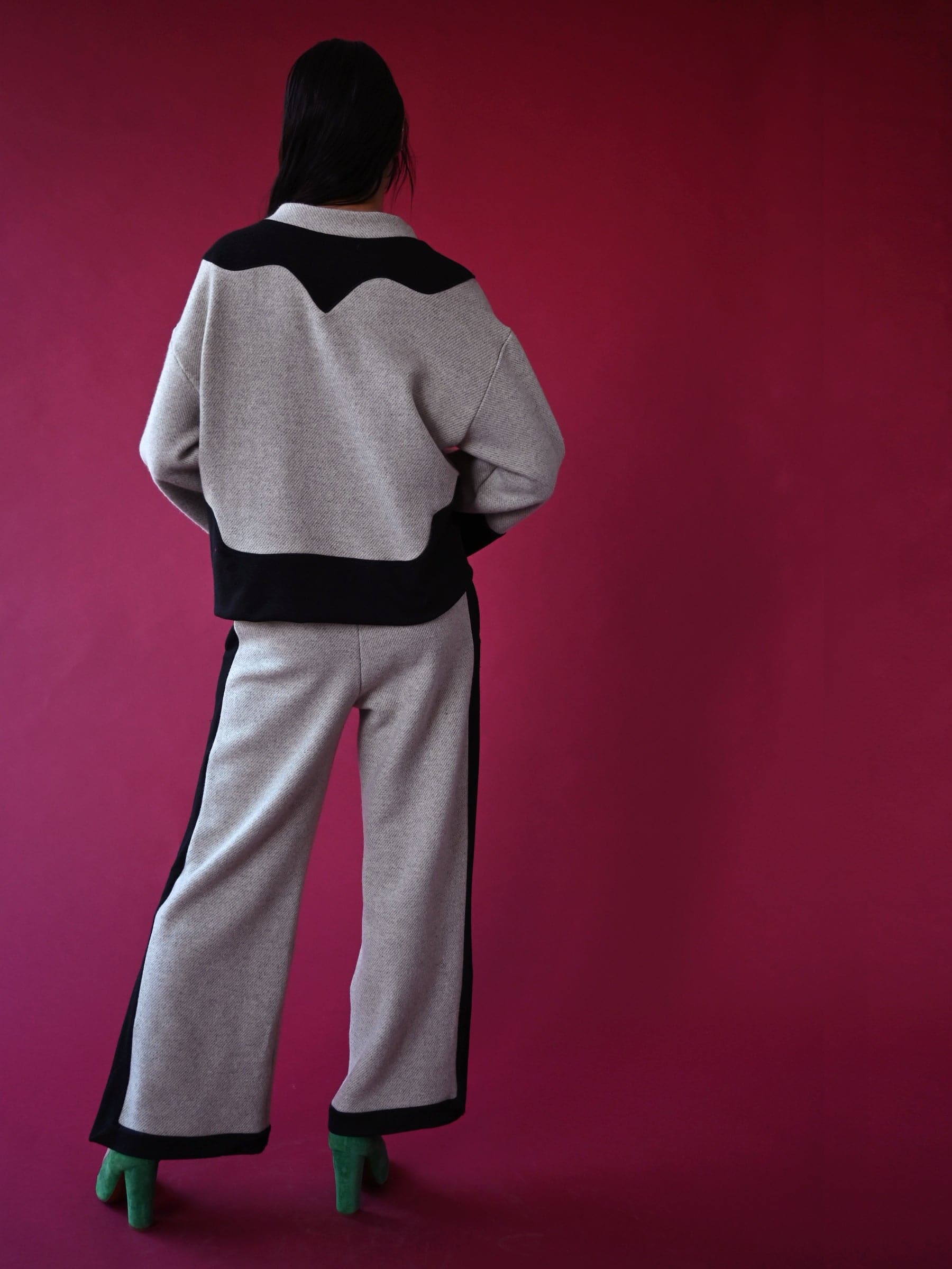 Cowboy seamed colorblocked sweatpant
