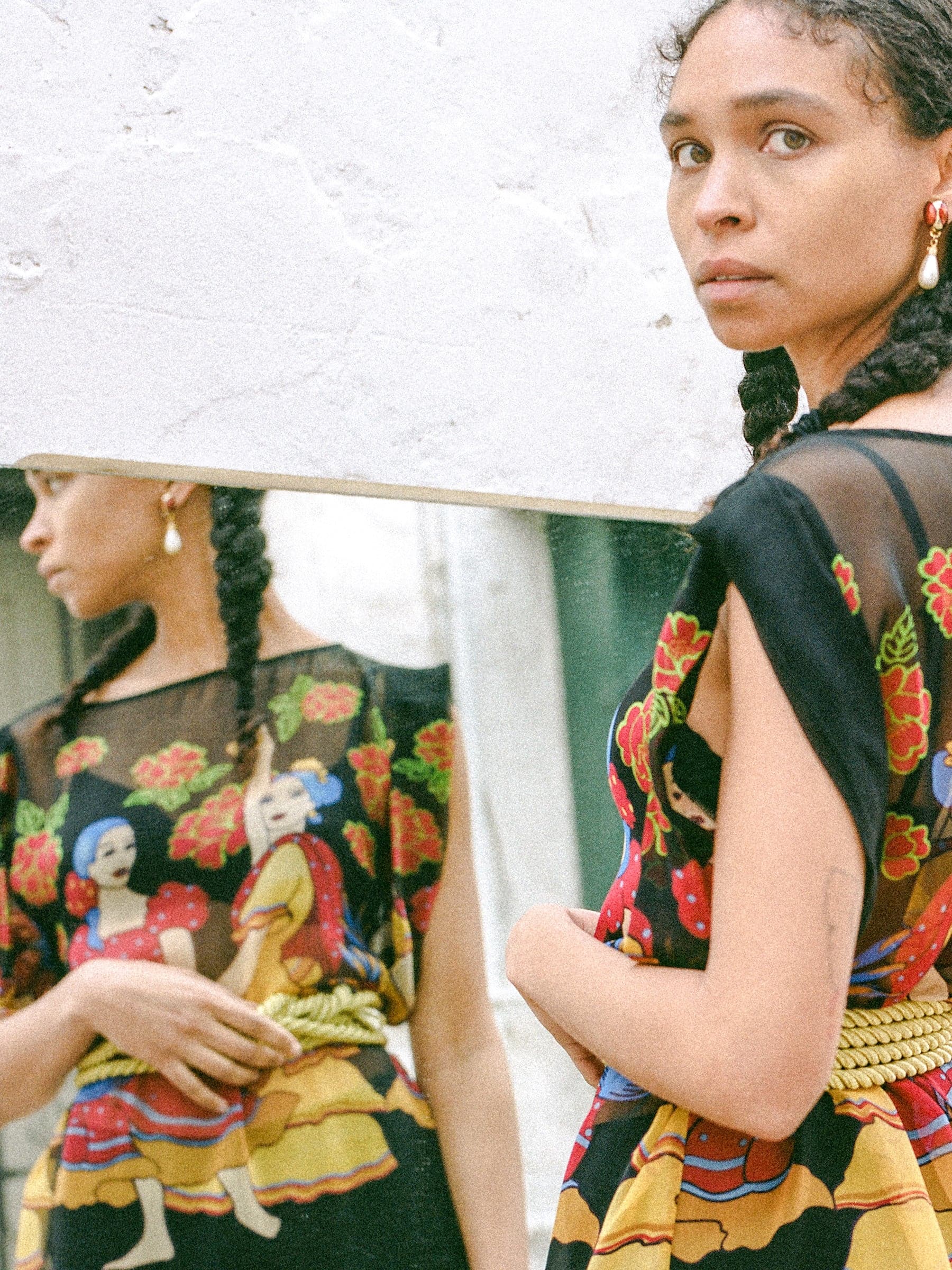 Printed summer floral dress