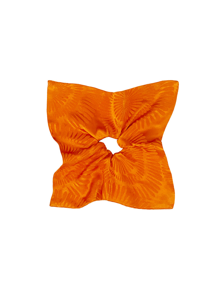 Orange Scarf Scrunchie
