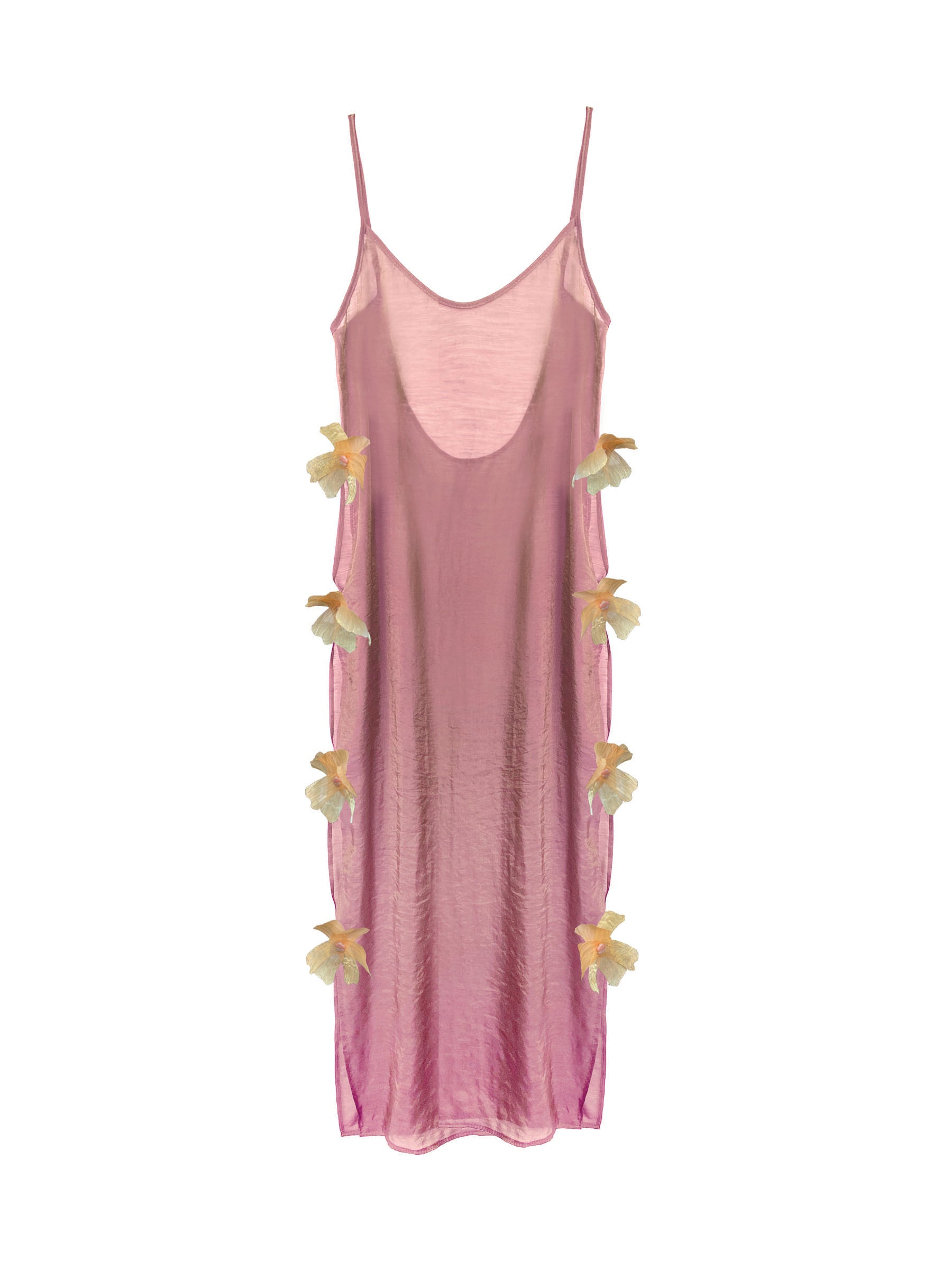 Midi_length_crushed_pink_slip_dress_with_flowers