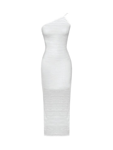 Pleated_white_one_shoulder_slim_deadstock_dress