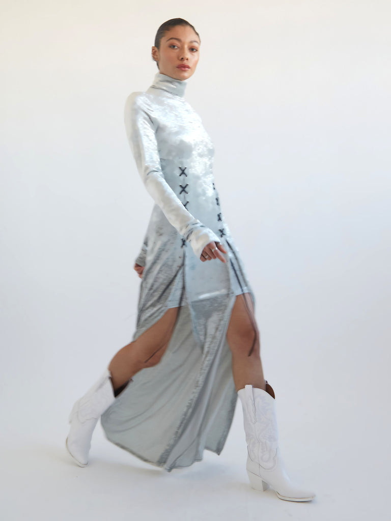 Jovie Dress in Silver