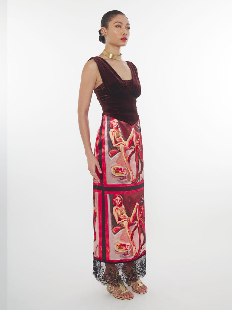 Avery Skirt in Nectar Print