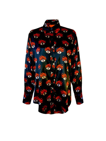 EYE PRINT OVERSIZED SHIRT