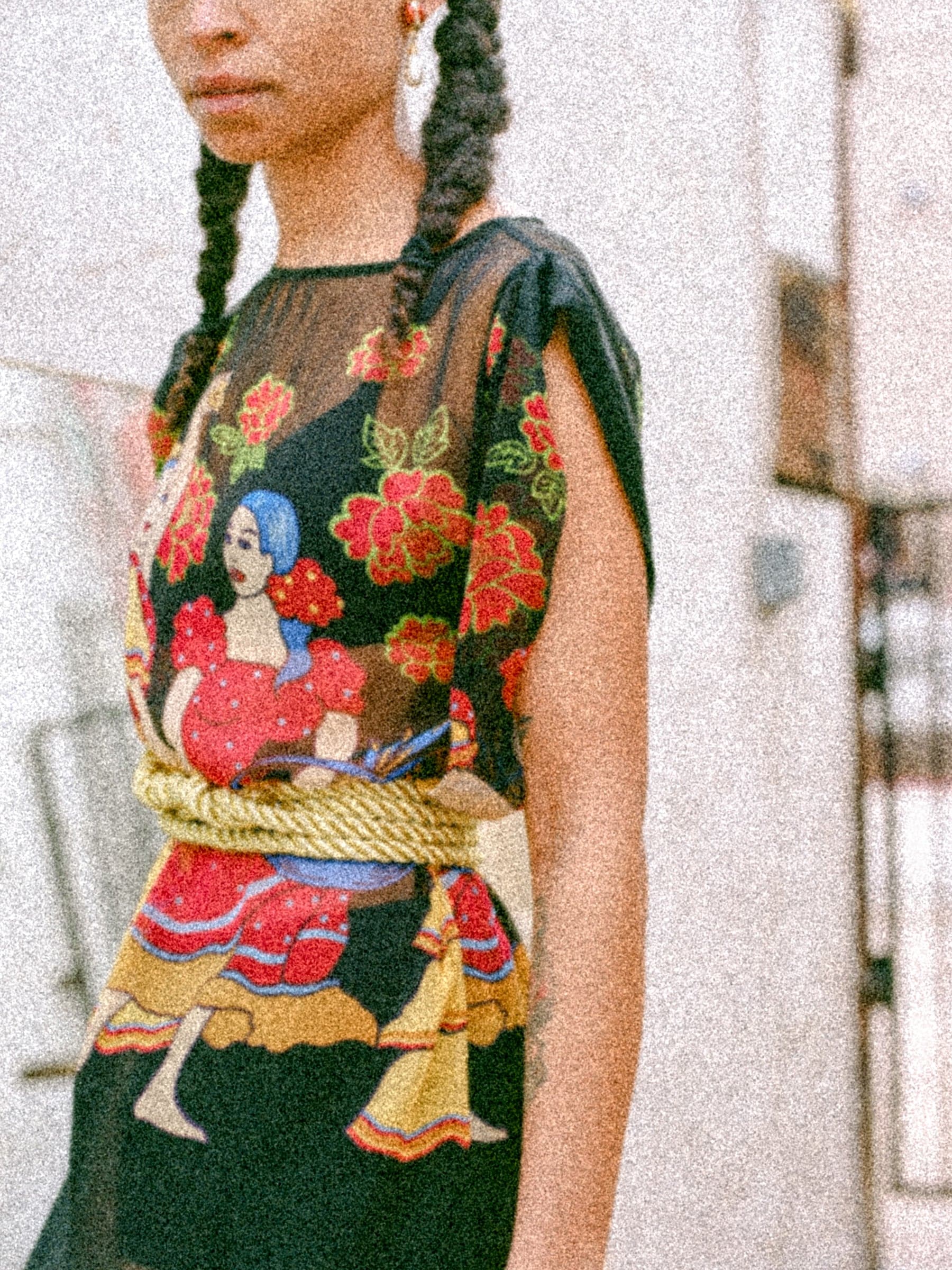 Printed summer floral dress